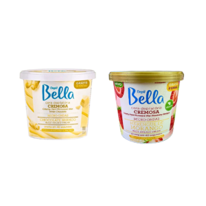 Kit 2 Ceras Microondas Chocolate Branco 100g e Merengue de Morango 100g Depil Bella