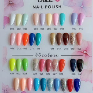 Esmaltes em gel D&Z (tabela C) numerações 301-340