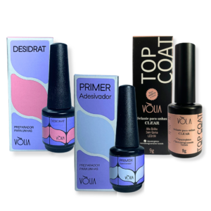 Kit Preparadores Volia Primer Desidratador e Top Coat