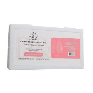 Kit Postiças Soft Gel D&Z Almond E Bailarina Fosca 1000pcs
