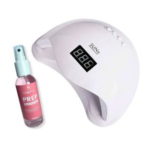 Cabine Sun 5 Digital 48w Secagem Unhas Gel E Prep Dafu 120ml