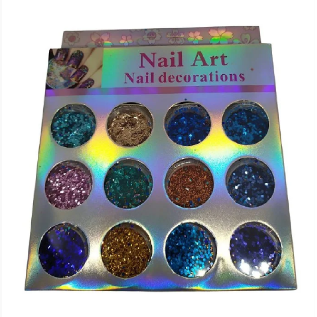 Estojo de Glitter Azul