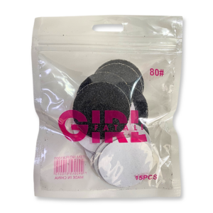 Refil de Lixa Broca Disco 15 Unidades Girl Fatale 80#