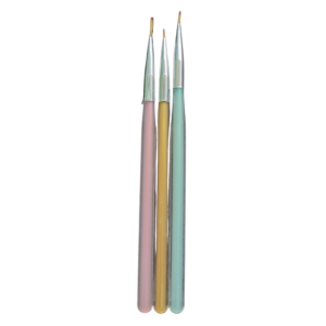 Kit Pincéis Arco-íris Fino com 3 Unidades