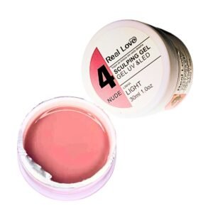 Kit Gel + Refil Real Love Sculpting 4 Nude Linha Light UvLed
