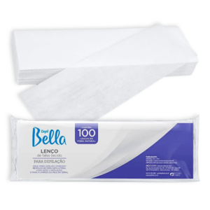 Kit Depil Bella Aquecedor Cera rollon Choco Branco e lenço Falso 100un