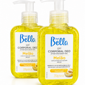 Kit 2un Gel Corporal Calmante Melão Depil Bella 250g