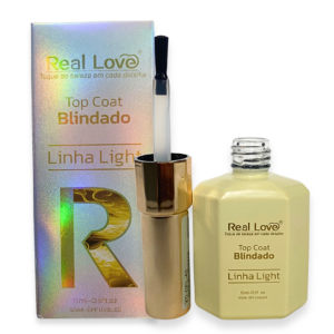 Kit Top Coat Blindado Finalizador Não Risca Real Love 3un