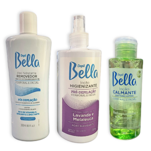 Kit Removedor Higienizante e Calmante Depil Bella