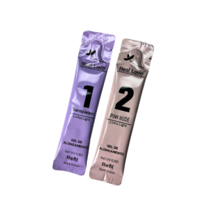 Kit 4 Sachê Gel Real Love 1 transp. 2 pink nude 5 e 4 nude