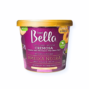 Cera Depilatória Micro-ondas Ameixa Negra Depil Bella 100g
