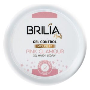 Brilia Nails Gel Control Pink Glamour Molde F1 25g