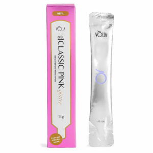 Gel Construtor Classic Pink com Glitter Volia 14g