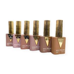Kit 6 Esmaltes em Gel Nude Essencial 12ml Fan Nails