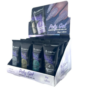 Polygel 30g DAFU Efeito Cristais de Diamante