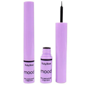 Delineador Líquido Preto Mood Ruby Rose 2ml