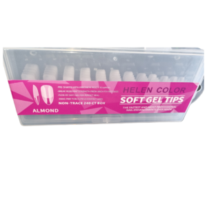 Postiça Realista Soft Gel Almond 240Pçs Helen Color