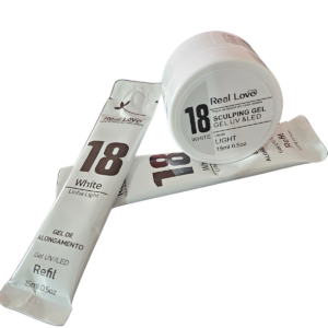 Kit Gel N°18 Uv Led Real Love Pote e Dois Refis 15ml Cada