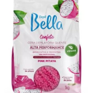 Cera Confete Pink Pitaya Vegana Depil Bella 1kg