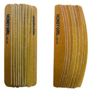 Kit 20 Lixas Slim 10 Retas 10 Boomerangue Honey Girl 100/180