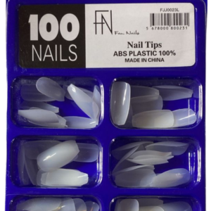 Tips Bailarina Leitosa Fan Nails 100un
