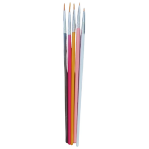 Kit Pincel Ultra Fino Com 5 Unidades
