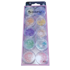 Kit Madre Pérolas Com Glitter Asa de Borboleta 10 Unidades