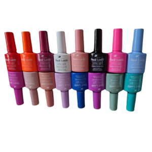 Kit Esmalte Gel 16 Cores Real Love Tabela A com Mostruário
