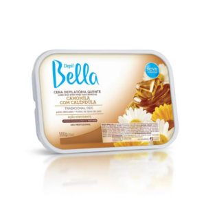 Cera Quente Depilatória em Barra Camomila Depil Bella 500g