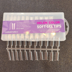 Tips Soft Gel Curvatura C- Helen Color 242 Unidades