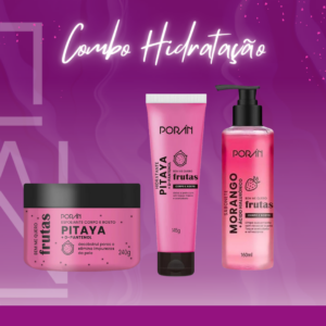 Kit Hidratação Corporal Poran Esfoliante Hidratante Sabonete