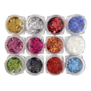 Estojo Glitter 12 Cores Variadas