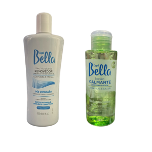 Kit Óleo Hidratante Removedor e Loção Calmante Depil Bella