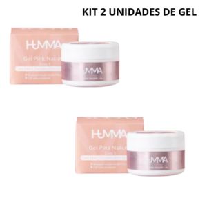 Kit Gel Humma 2 Unidades cor Pink Natural 24g cada