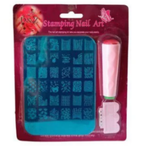 Carimbo com placa para unhas