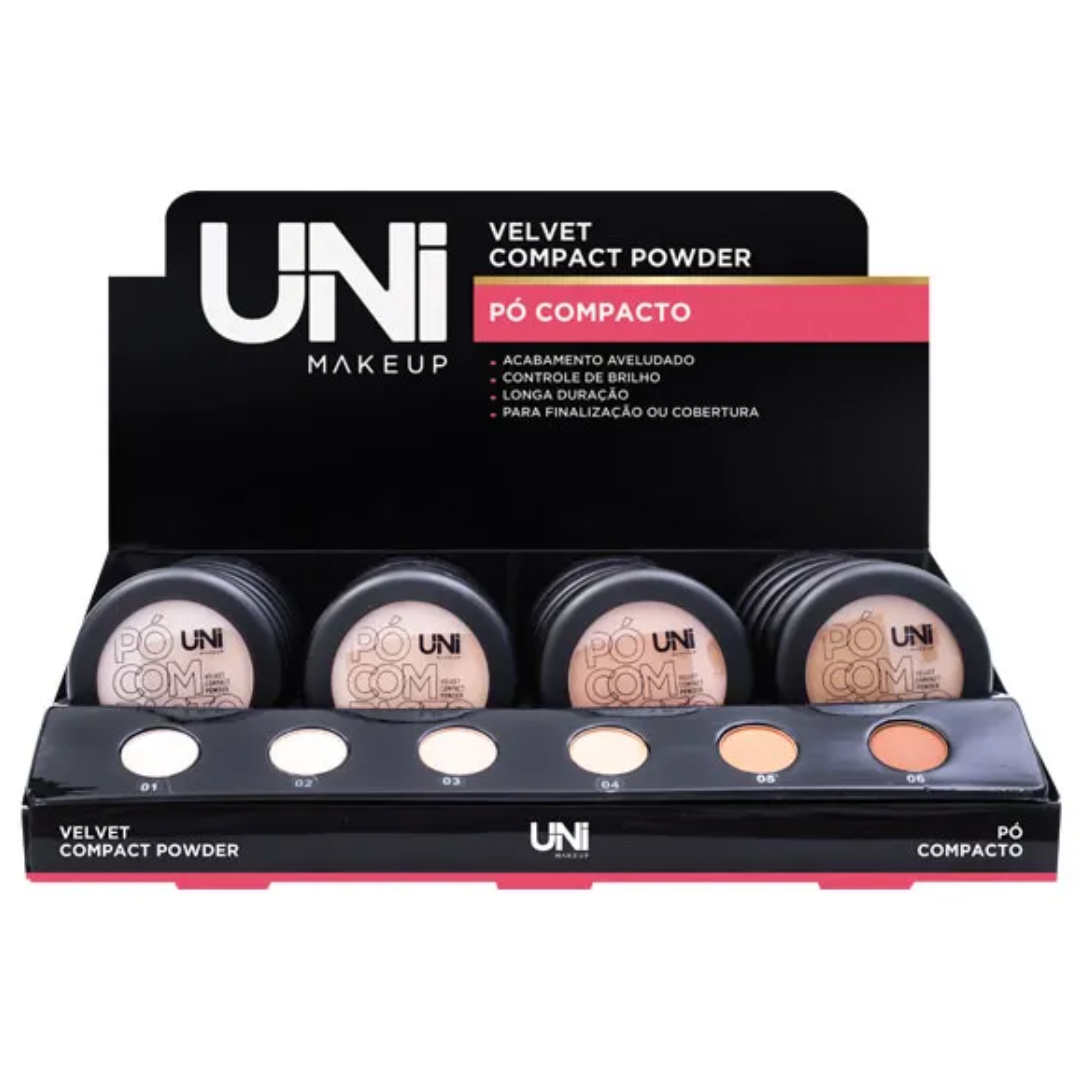 Pó Compacto Velvet Powder Uni Makeup