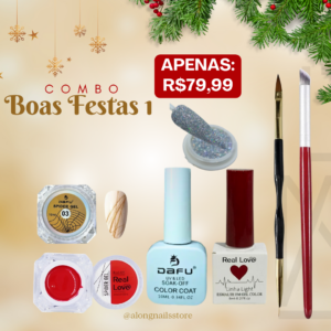 Kit Boas Festas da Along Nails Combo 01