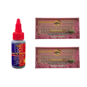 Kit Cola Salon Pro 30 Seg e Cílios Helen Color 10P 0.10D – 12mm