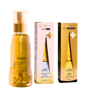 Prep, Base e Top Coat Kit Uze Nails