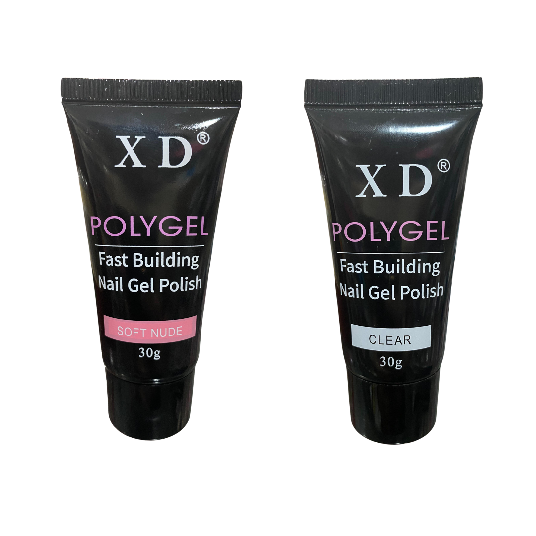 Kit 2 Polygel Soft Nude e Clear