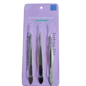 Kit Pinças Gold Para Sobrancelhas Beauty Tools