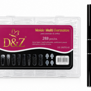 Kit Molde F1 Multiformas D&Z 288pcs E Espátula Pincel Gel