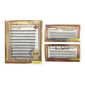 Kit Cílios Dafu 20P 0.07D 9-14mix E 2 Cílios 10P 0.10D 12mm