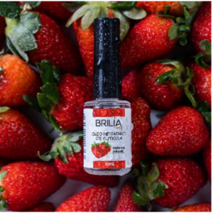 Brilia Nails Óleo de Cutículas Morango 10ml