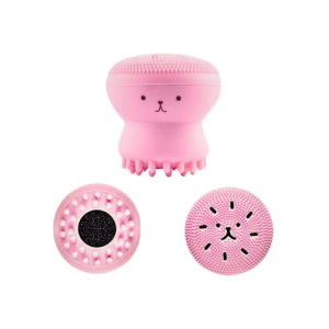 Esponja para Limpeza Facial/Maquiagem Esfoliante de Silicone