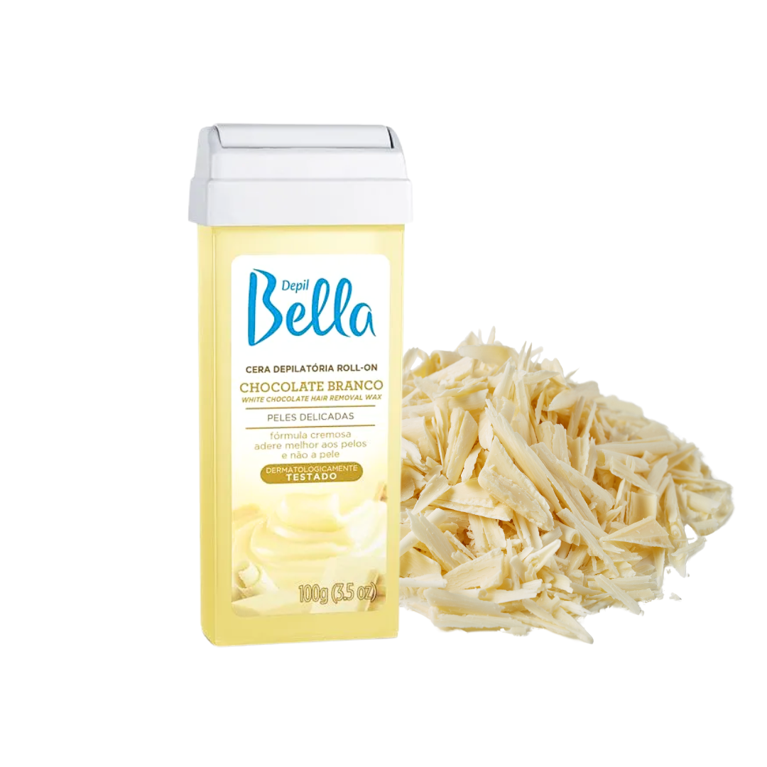 Kit 4 Ceras Depil Bella Chocolate Branco Rollon - Imagem 2