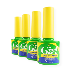Esmalte em Gel Na Torcida Pelo Brasil 7g Girl Fatale Kit 4un