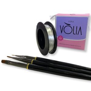 Kit Fibra Vólia 4m com Kit 3 Pinceis Fino e Lingua de Gato