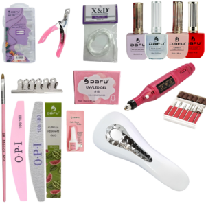 Kit Alongamento Completo de Unhas Dafu Com Cabine Portátil