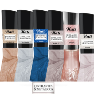 Esmalte Nati  Cintilantes Metálicos 8ml